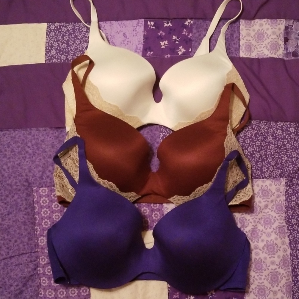 Victoria's Secret lined demi bras 36D
